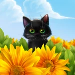 funny kitten live wallpaper android application logo